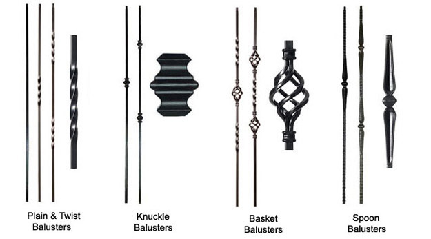 Plain, Single and Double Knuckle Metal Balusters