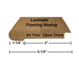 Nosing for laminate (Stair Parts Canada)